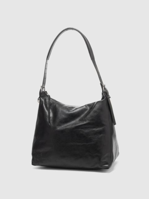 Lemaire Belted Hobo Bag Dark Chocolate