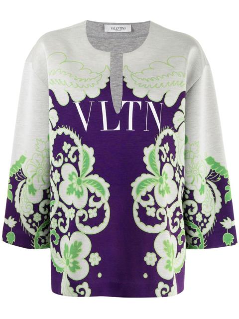 Valentino VLTN floral-print sweatshirt