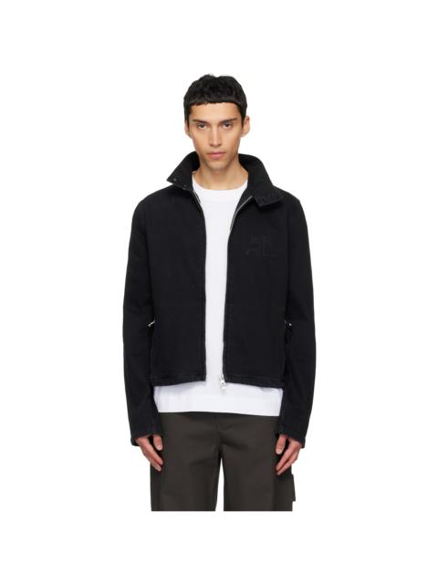 courrèges Black City Shadow Denim Jacket
