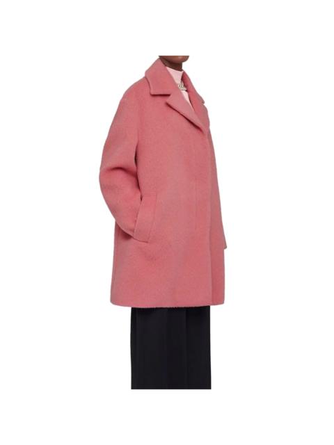 Jil Sander Jil Sander Wool Kaban Coat Pink Mohair