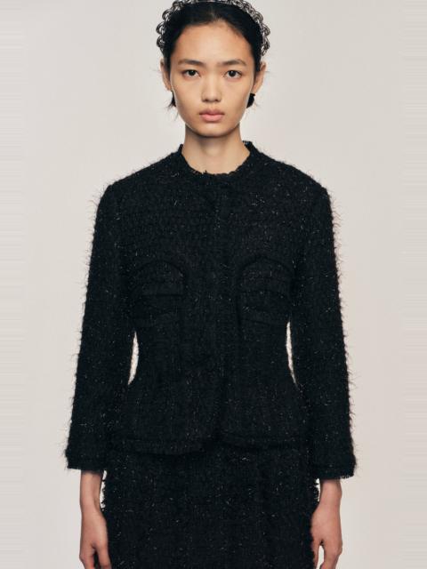 Simone Rocha Sculpted Bust Fray Jacket