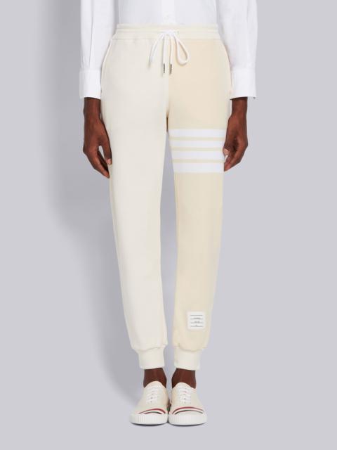 Thom Browne Yellow Tonal Fun-Mix Classic Cotton Loopback 4-Bar Sweatpants