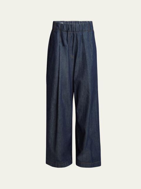 Pila Denim Wide Leg Pants