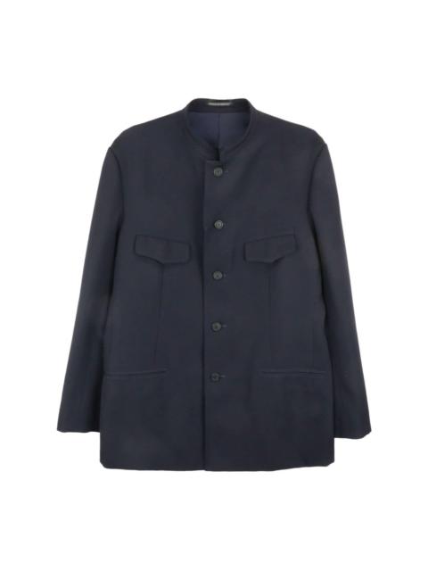 Yohji Yamamoto button-fastening wool jacket
