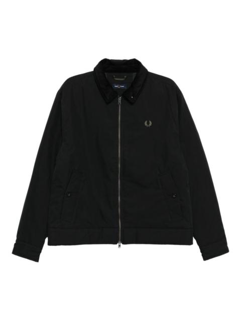 Fred Perry corduroy-collar padded jacket