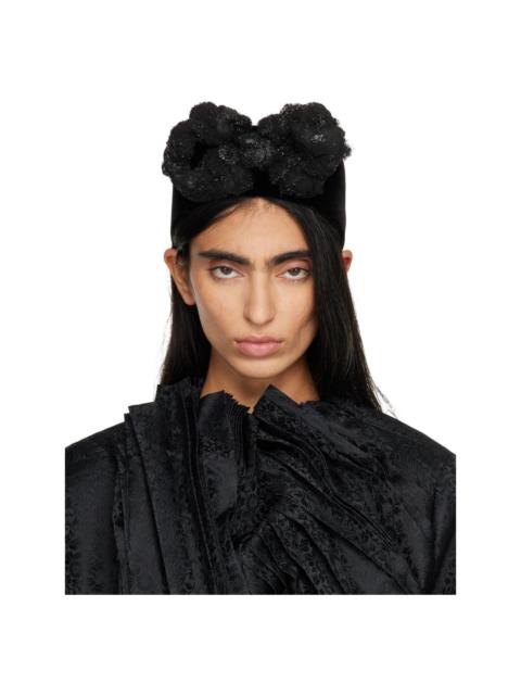 Comme Des Garçons Black Hizume Edition Velour Headband