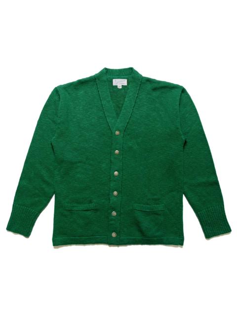 The Real McCoys MC24016 Cotton Summer Cardigan Green