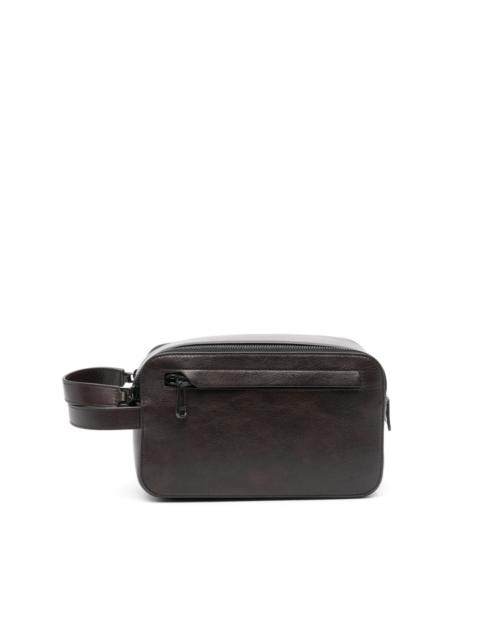 Mulberry double-zip leather wash bag