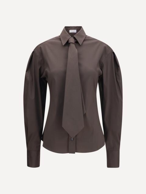 Brunello Cucinelli Cotton blend Shirt with tie