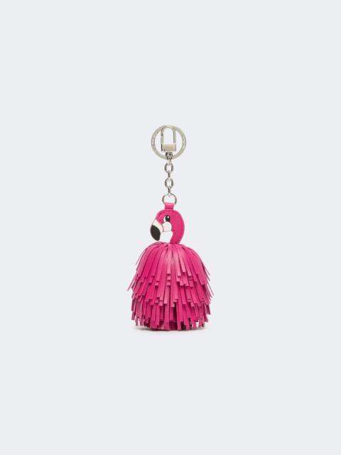 WEEKEND Max Mara GIGANTE Nappa leather keyring with fringes - PINK