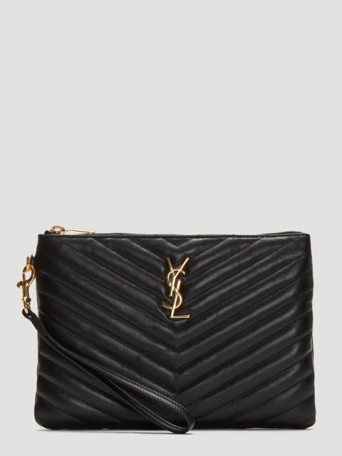 SAINT LAURENT Monogram Matelassé Pouch