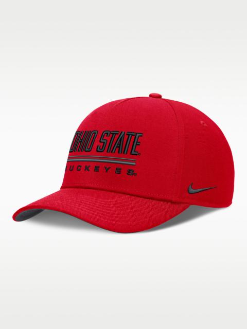 Nike Ohio State Sideline Practice Rise Men's Nike Dri-FIT College Adjustable Hat