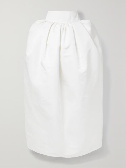 CHRISTOPHER JOHN ROGERS Gathered Silk-faille Maxi Skirt