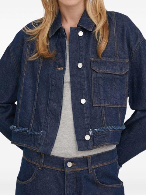 STINE GOYA frayed pocket jacket