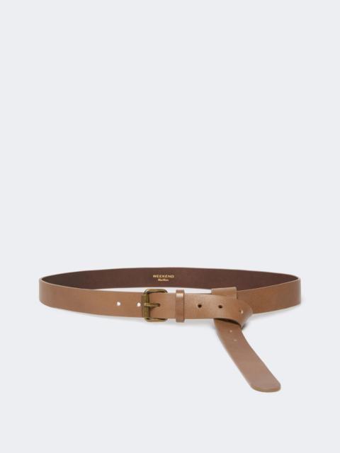 WEEKEND Max Mara SAIO Leather belt - TOBACCO