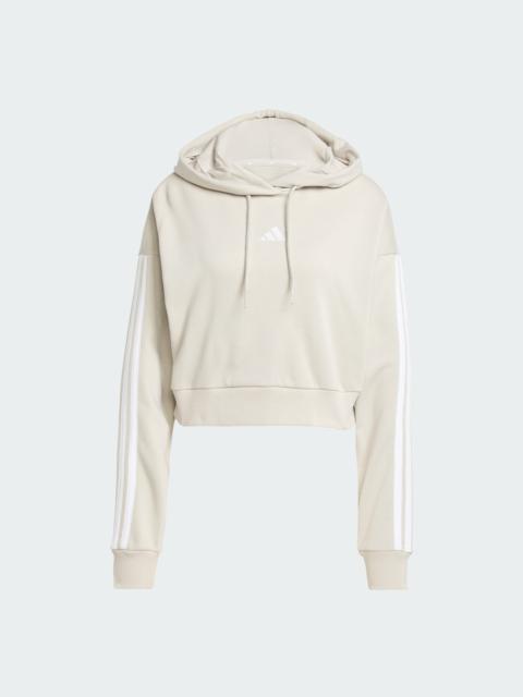 adidas Essentials 3-Stripes French Terry Crop Hoodie