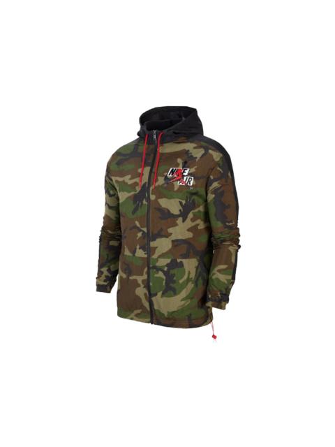 Jordan Jordan Jumpman Classics Camo Windbreaker Jacket Medium Olive