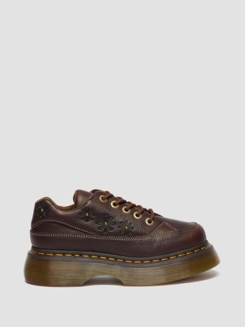 Dr. Martens Buzz 5-Eye Flower Grizzly Leather Shoes