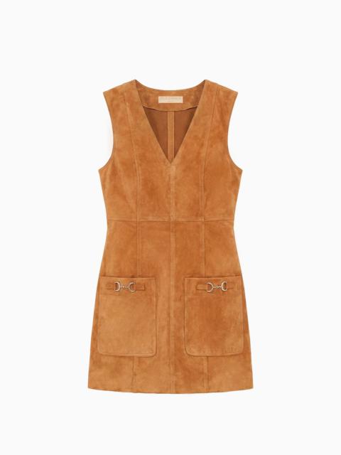 ULLA JOHNSON Sloane Suede Mini Dress