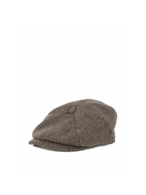 Barbour tweed flat cap