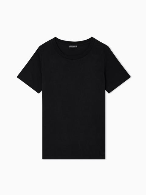 EMPORIO ARMANI Pima-jersey crew-neck T-shirt
