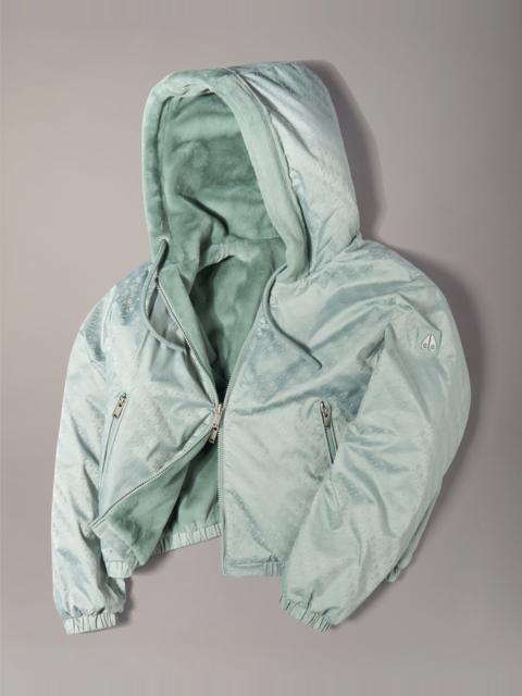 MOOSE KNUCKLES EATON BUNNY REVERSIBLE MONOGRAM HOODIE