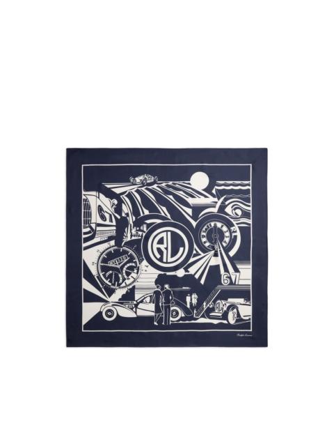 Ralph Lauren graphic-print silk scarf