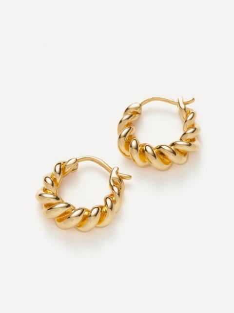 MISSOMA 18ct Gold-Plated Vermeil Silver Mini Tidal Hoop Earrings