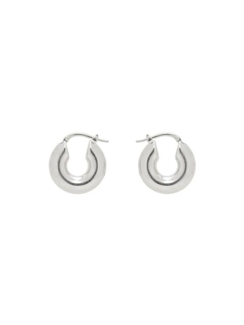 Silver Chunky Hoop Earrings