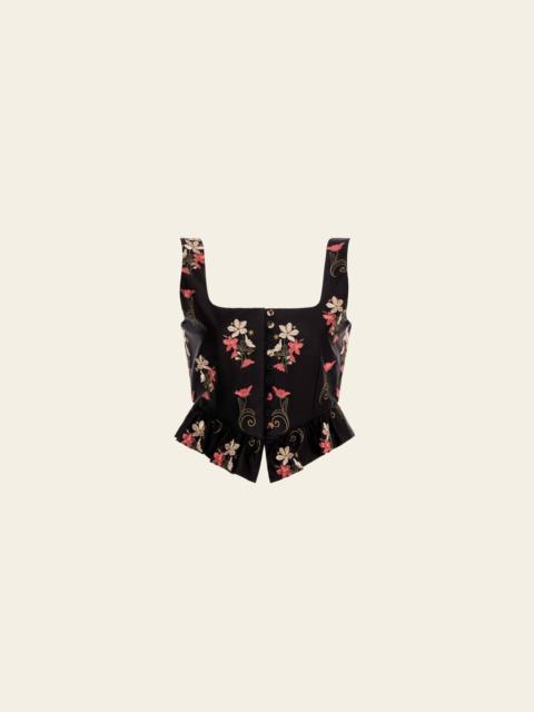 Agua by Agua Bendita Eslabon Noche Cropped Top