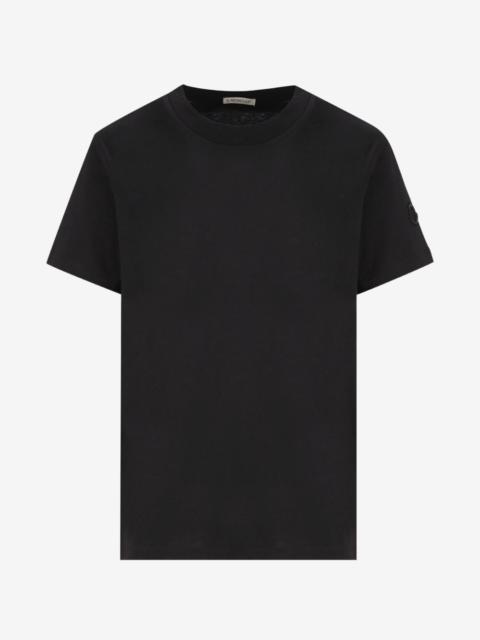 Moncler logo-embroidered T-shirt