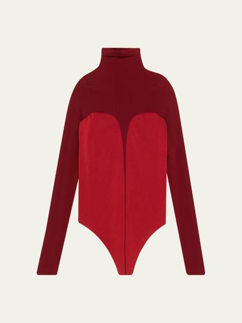 Wolford Corset-Effect Long-Sleeve Bodysuit