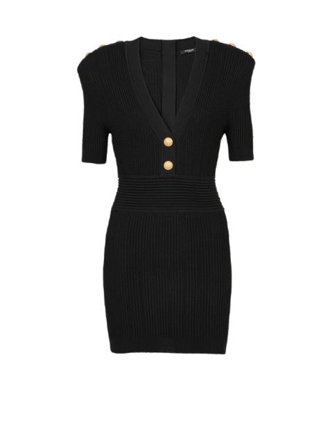 Balmain Short eco-designed knit dress