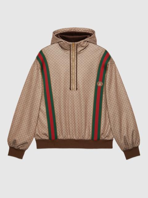 GUCCI＊GG FLOCKED PRINT COTTON SWEATSHIRT パーカー＊送料込 GUCCI＊GG FLOCKED PRINT COTTON SWEATSHIRT パーカー＊送料込
