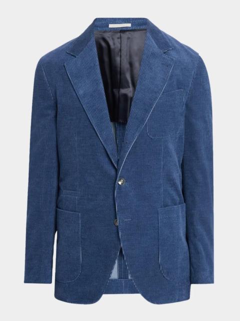 Brunello Cucinelli Men's Corduroy Two-Button Suit Jacket