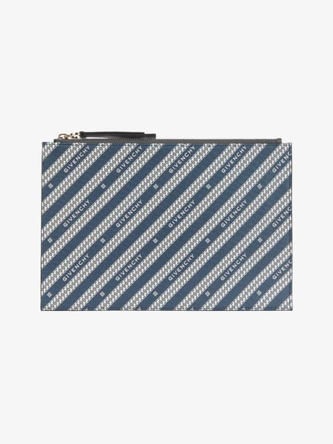 Givenchy Bond medium pouch in GIVENCHY chain coated canvas