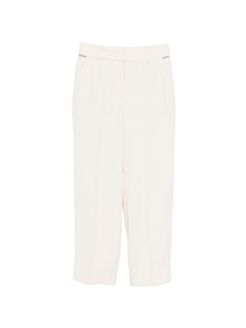 PESERICO concealed fastening tailored trousers