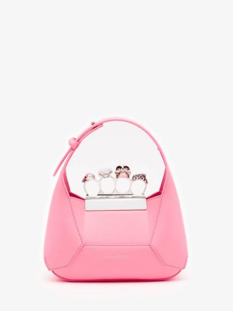 Alexander McQueen Women's The Jewelled Hobo Mini Bag in Psychedelic Pink
