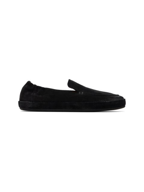 Marsèll Black Scatopelle Suede Loafers