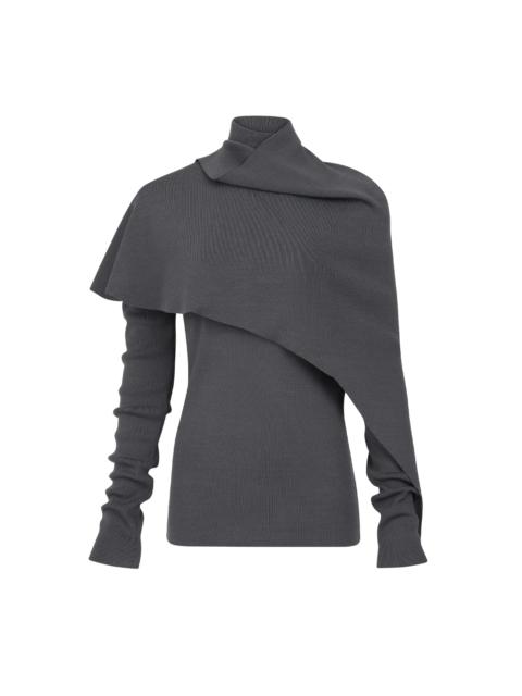 entire studios WRAP SWEATER SHADOW