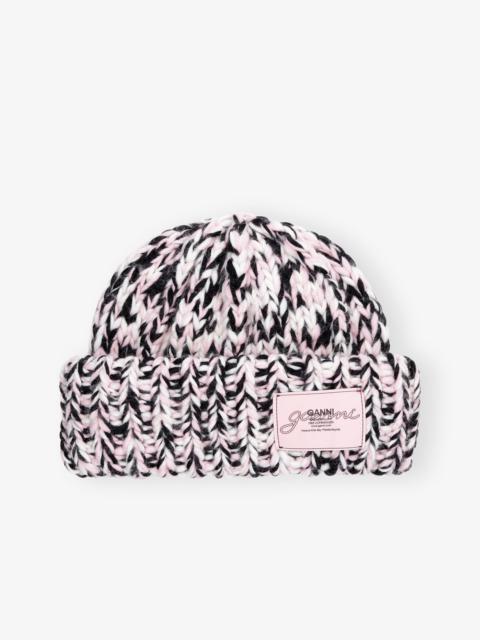 GANNI｜BEANIES (GREY SOFT WOOL BEANIE (A6062 921)) Ganni Ribbed Wool Beanie | Coggles
