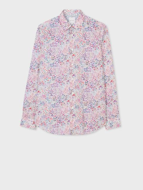 Tailored-Fit Multicolour 'Liberty Floral' Print Shirt