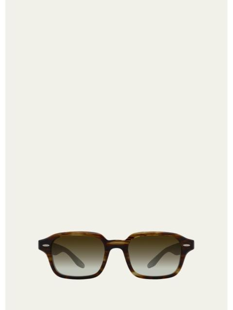 BARTON PERREIRA Men's Remi Acetate Square Sunglasses