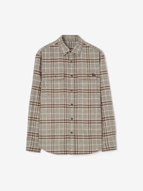Burberry Check Wool Flannel Overshirt
