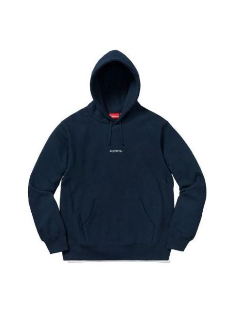 Supreme FW18 Trademark Hooded Sweatshirt 'Navy' SUP-FW18-302