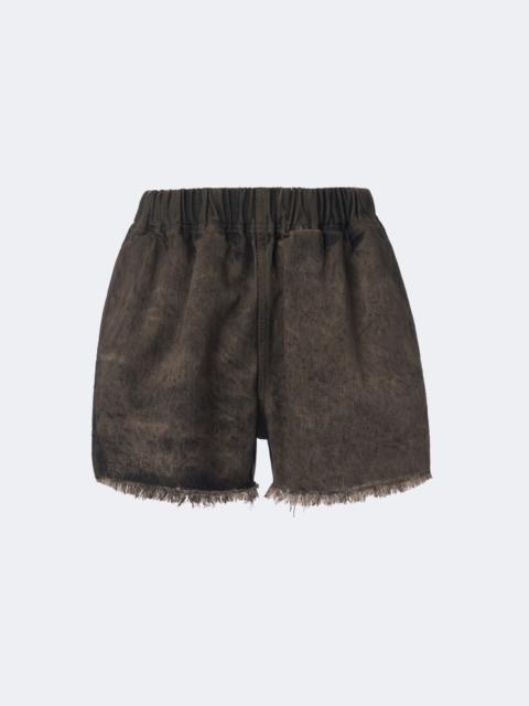 Rick Owens Distressed denim shorts