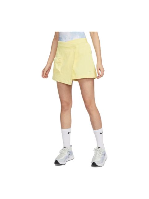 Nike (WMNS) Nike Sportswear Tech Pack High-rise Skort 'Lemon Chiffon Alabaster' DV8492-706