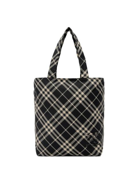 Burberry Black Check Tote