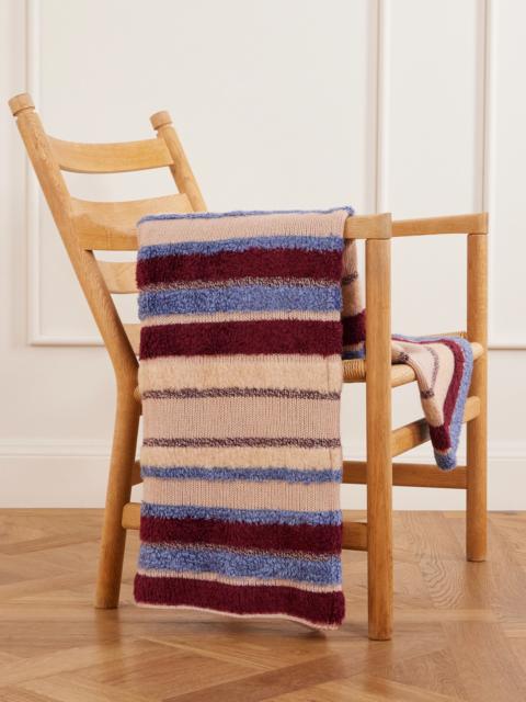 The Elder Statesman Textured Cashmere Throw