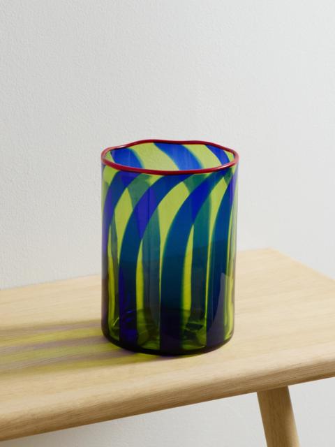 La DoubleJ Torretta Striped Murano Glass Vase